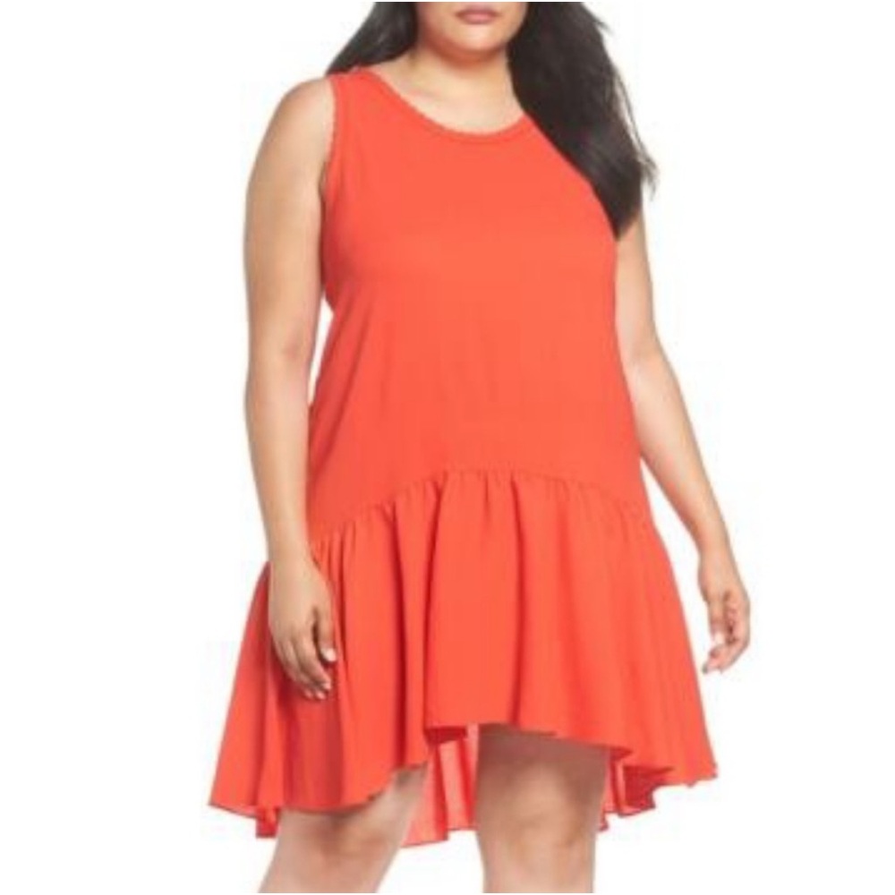 Nordstrom Chelsea28 Red Peplum Dress